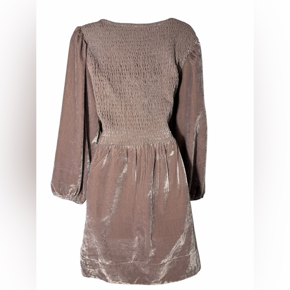 Free People Farrier Velvet Mini Dress Winter Bloom Mauve/Pink Large - Picture 11 of 16